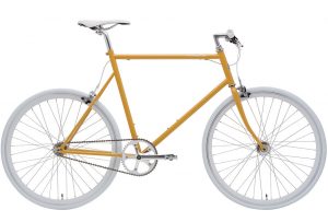 Tokyo Fixie Cykel - SS saffron og hvid