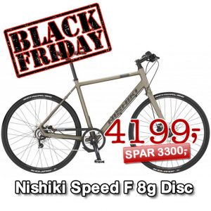 Nishiki Speed F8g Disc - fed cykel med kæmpe rabat